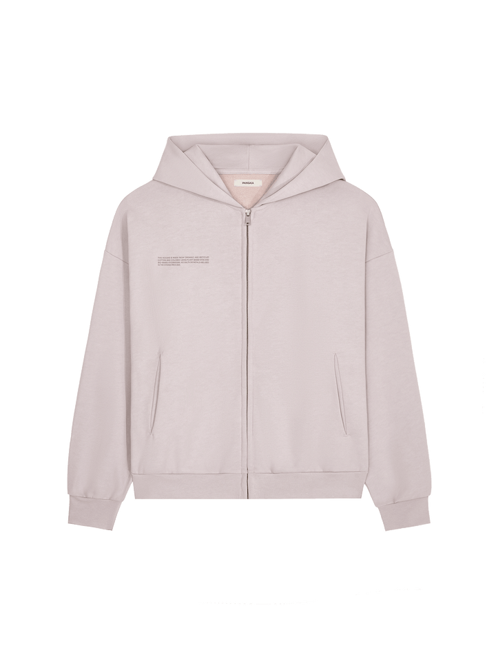 Mens Natural Dye Zipped Hoodie—daylight purple