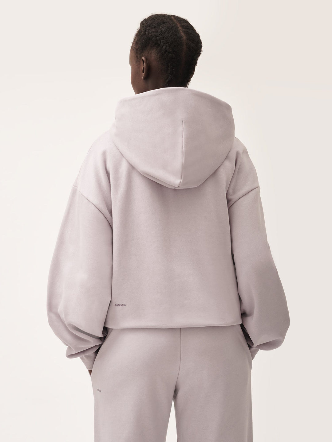 Womens Natural Dye Zipped Hoodie—daylight purple