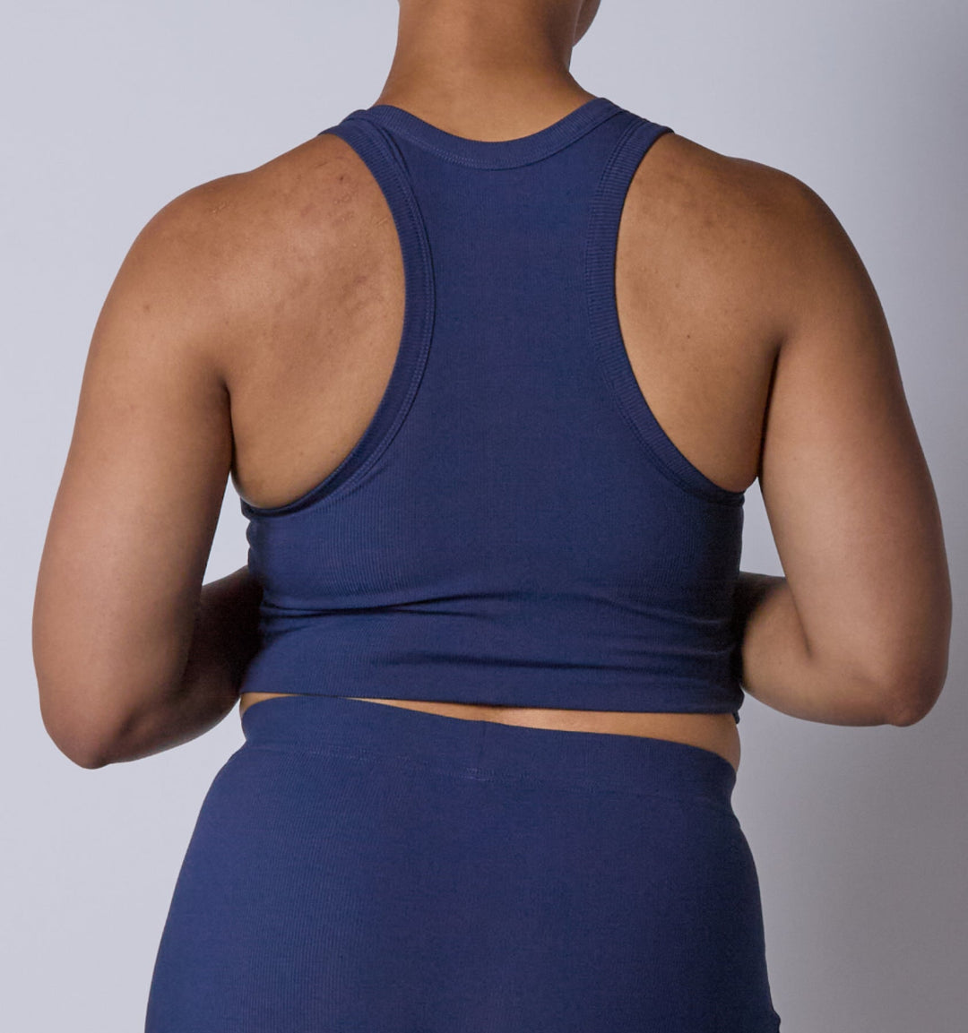 Bamboo Rib Bra Top - Future Dusk