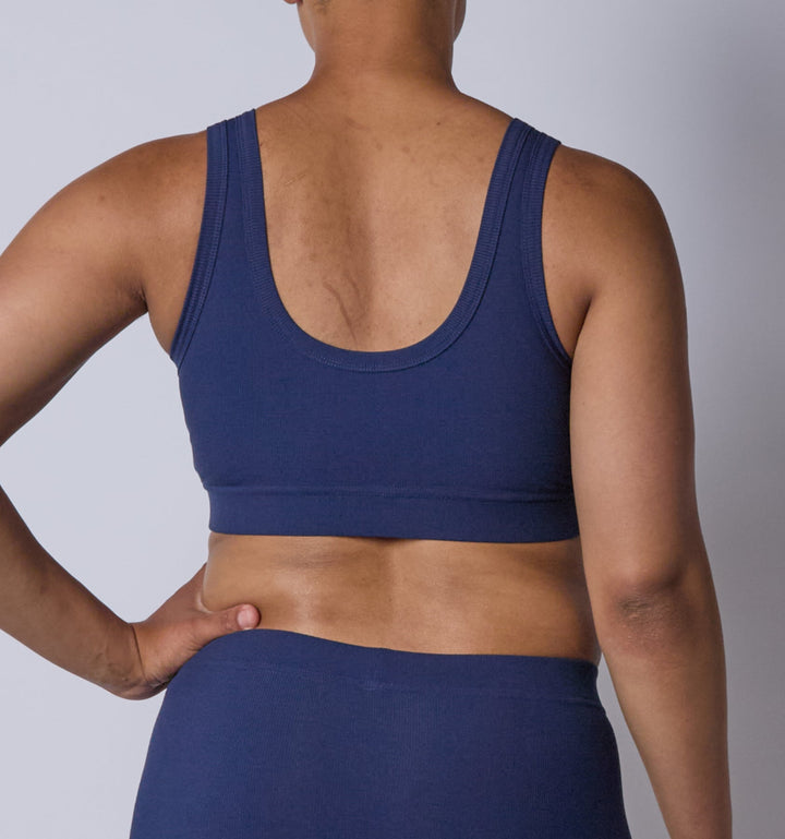 Bamboo Rib Essentials Soft Bra - Future Dusk