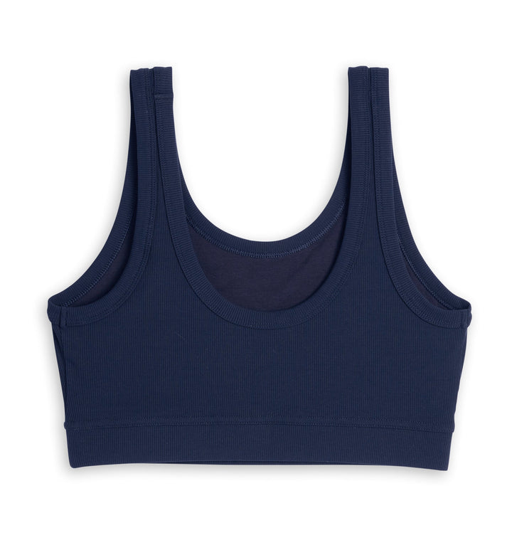 Bamboo Rib Essentials Soft Bra - Future Dusk