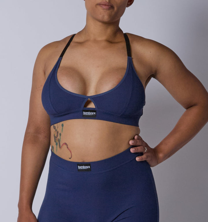 Bamboo Rib Lounge Bralette - Future Dusk