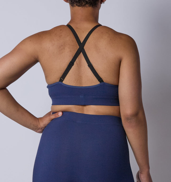 Bamboo Rib Lounge Bralette - Future Dusk