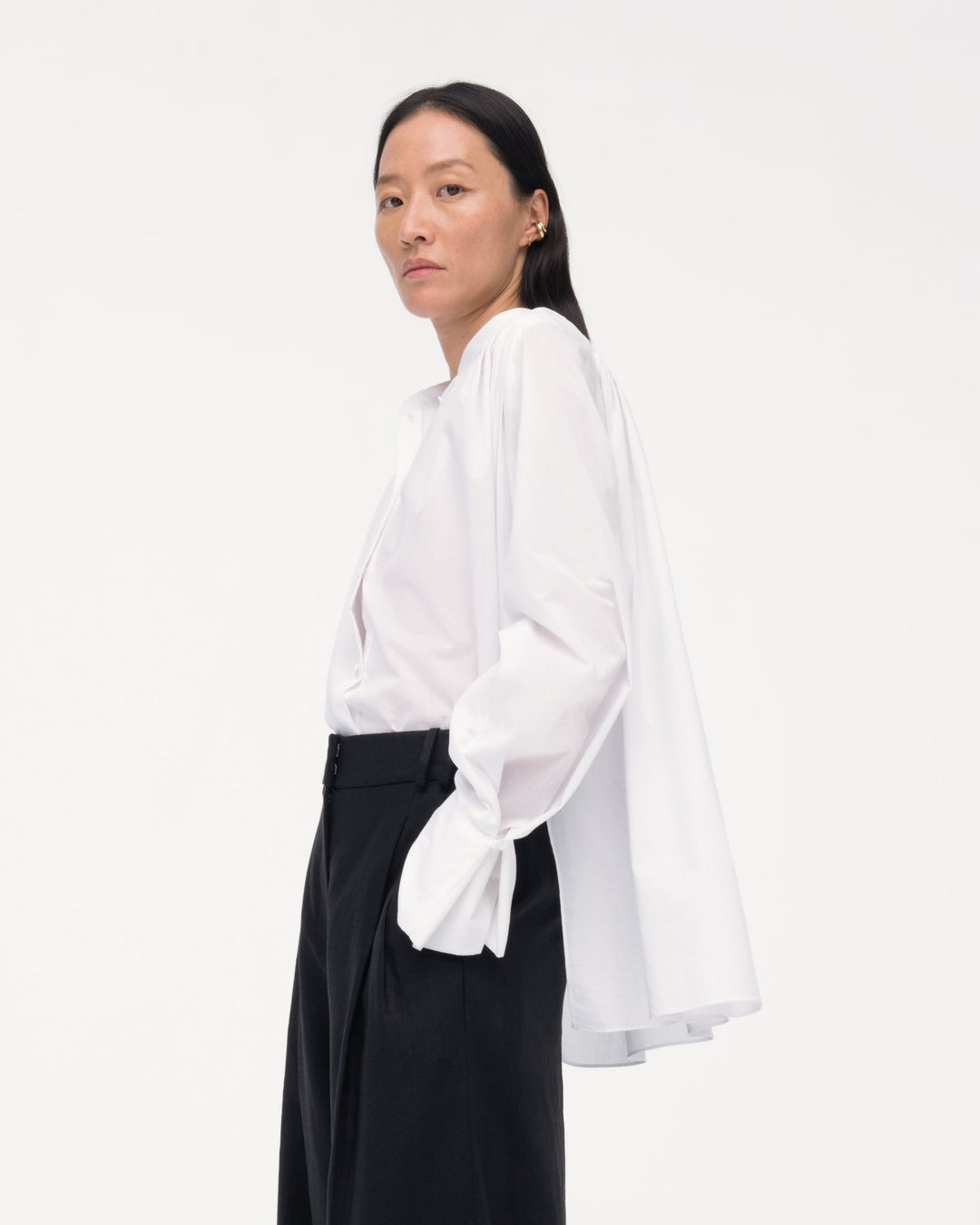 Gathered Voile Blouse
