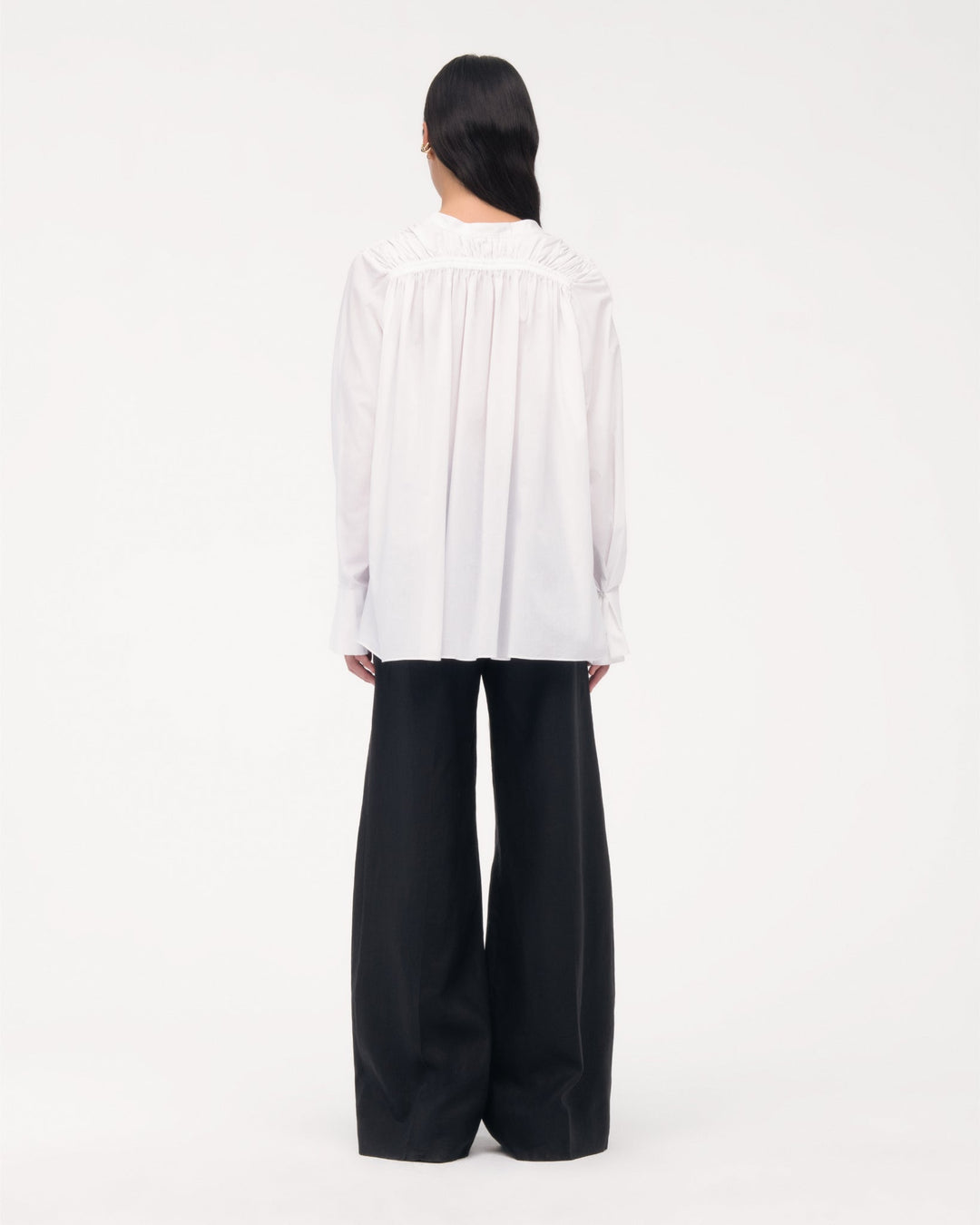 Gathered Voile Blouse