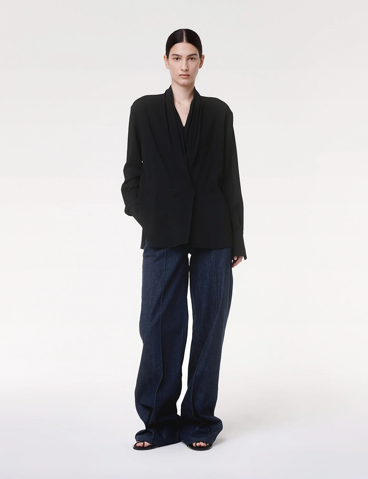 Gathered Neckline Blouse