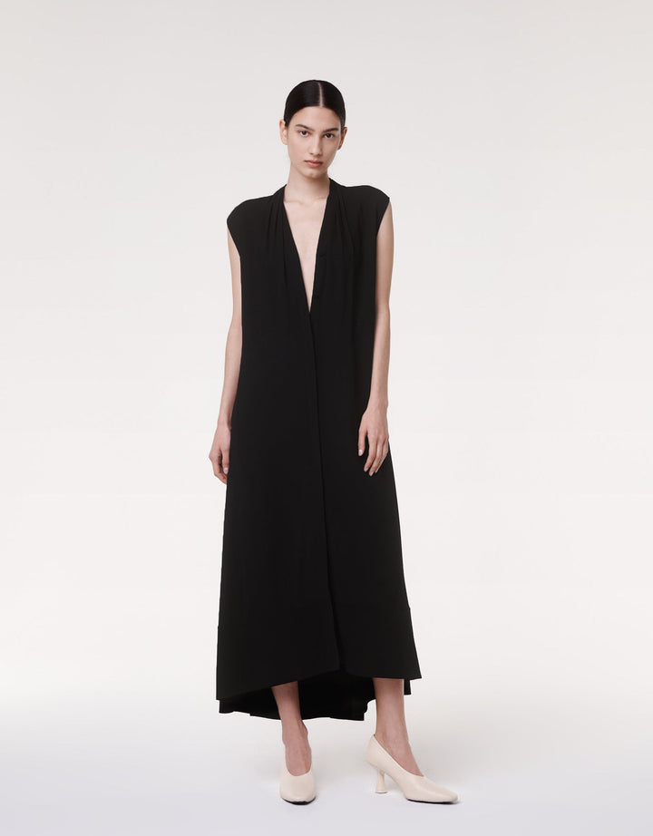 Gathered Neckline Dress