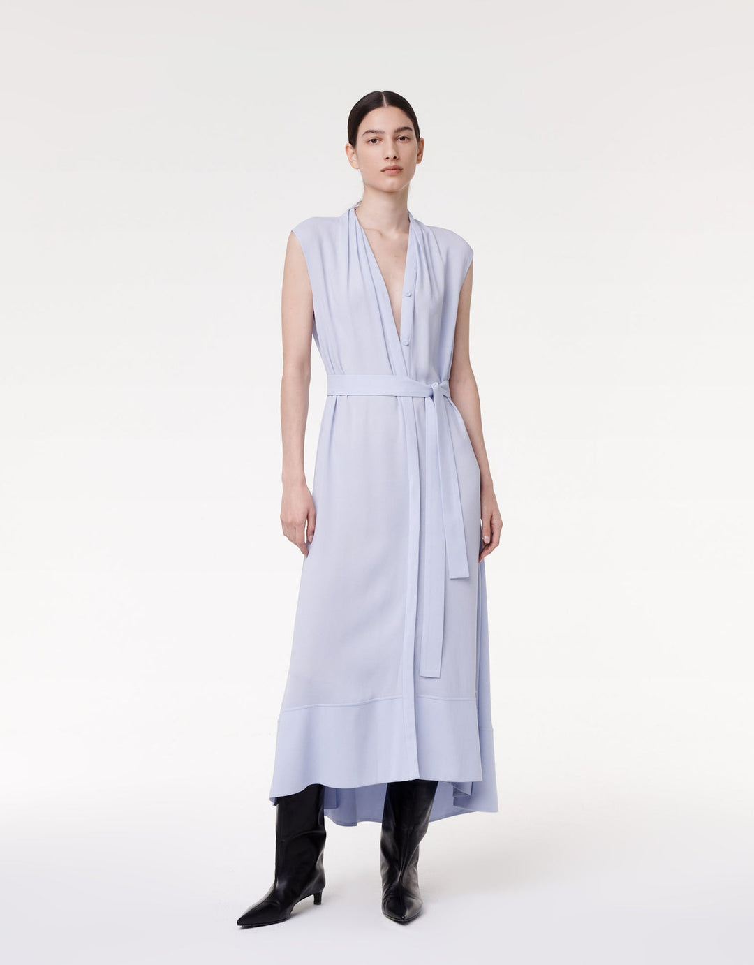 Gathered Neckline Dress