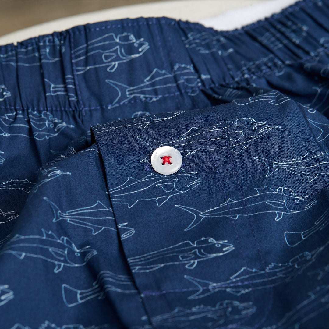 Organic Cotton School of Fish Boxer Short