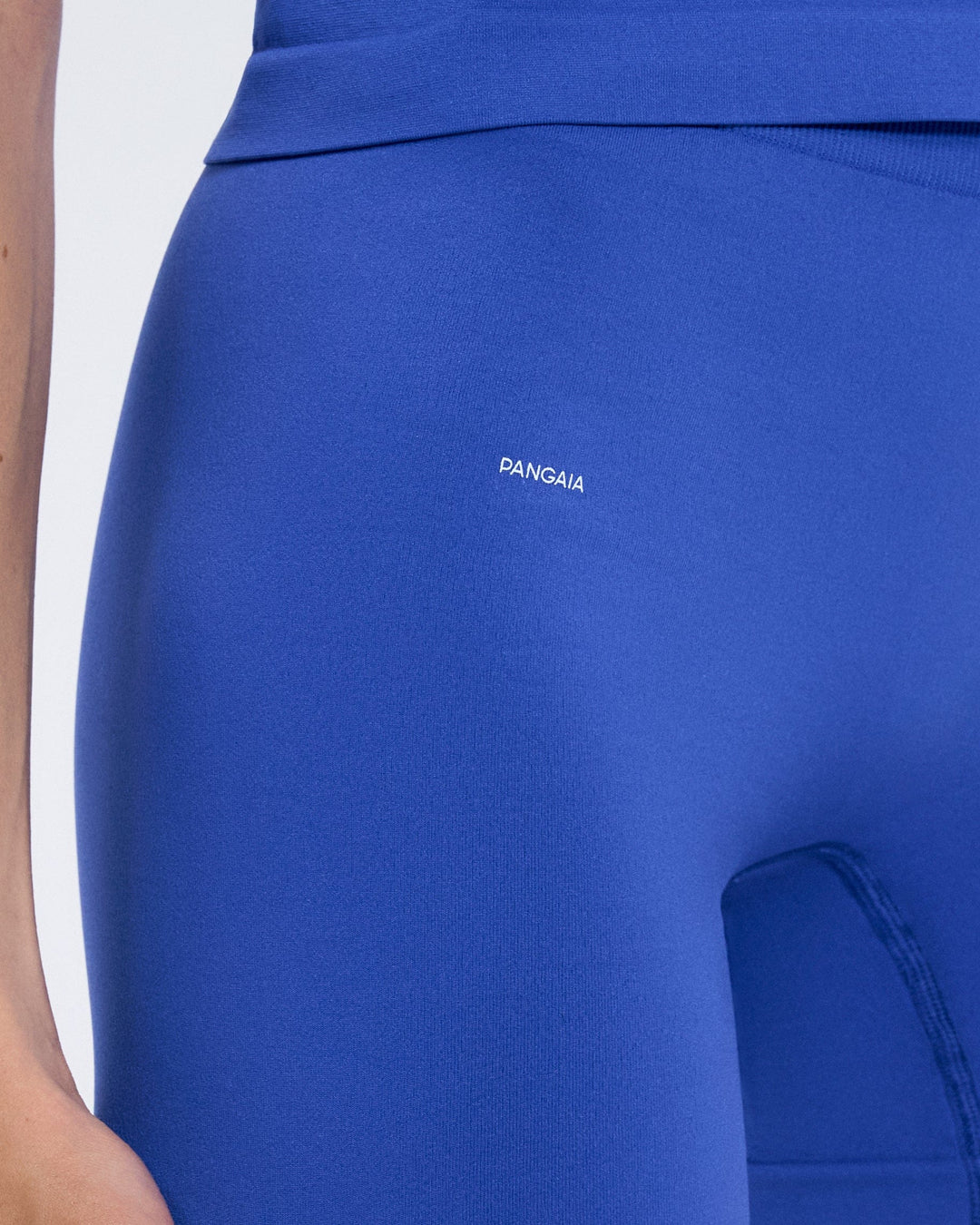 Womens 99% Bio-Based Compressive Shorts—Gaia Blue