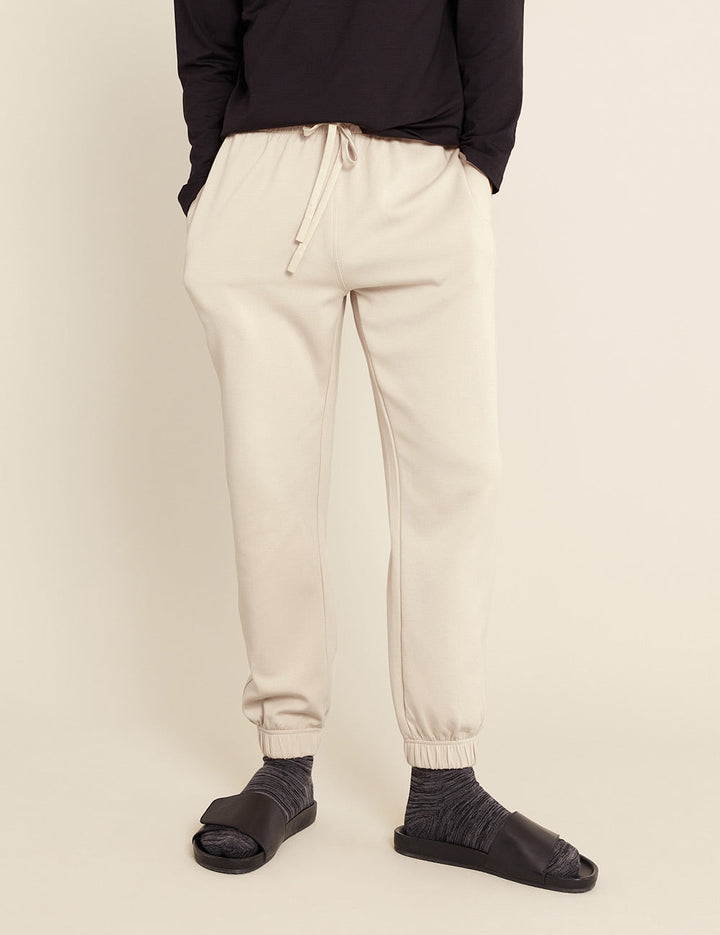 Unisex Cuffed Sweat Pants - Sand