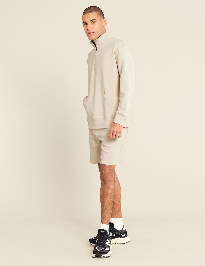 Unisex Quarter Zip Sweater - Sand