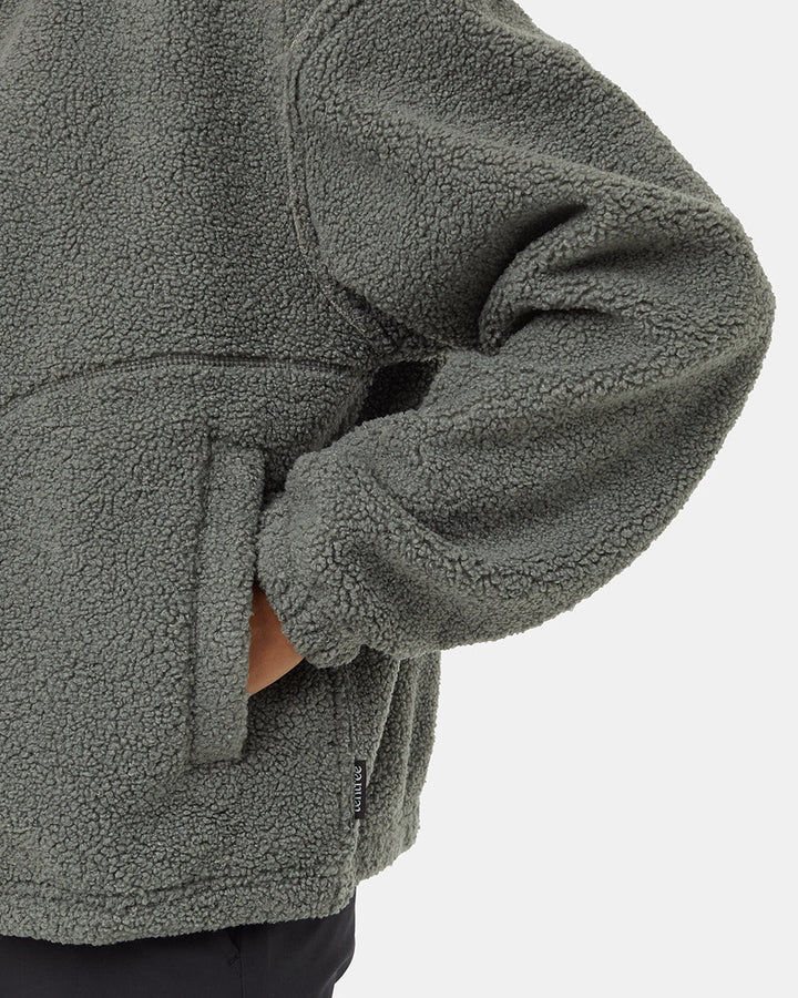 Recycled Boucle Reversible Full Zip