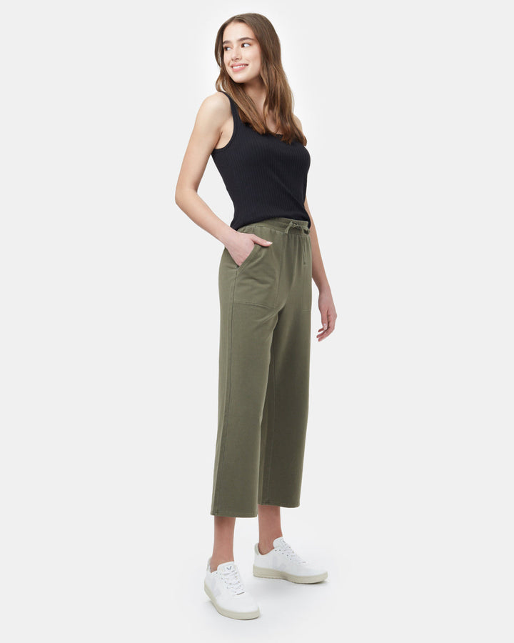 French Terry Wide Leg Sweatpant