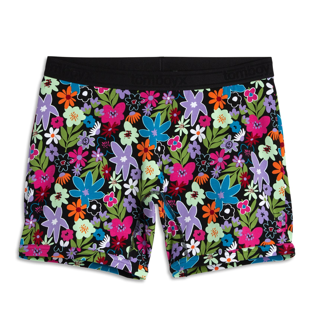 6" No Fly Boxer Briefs - Groovy Garden
