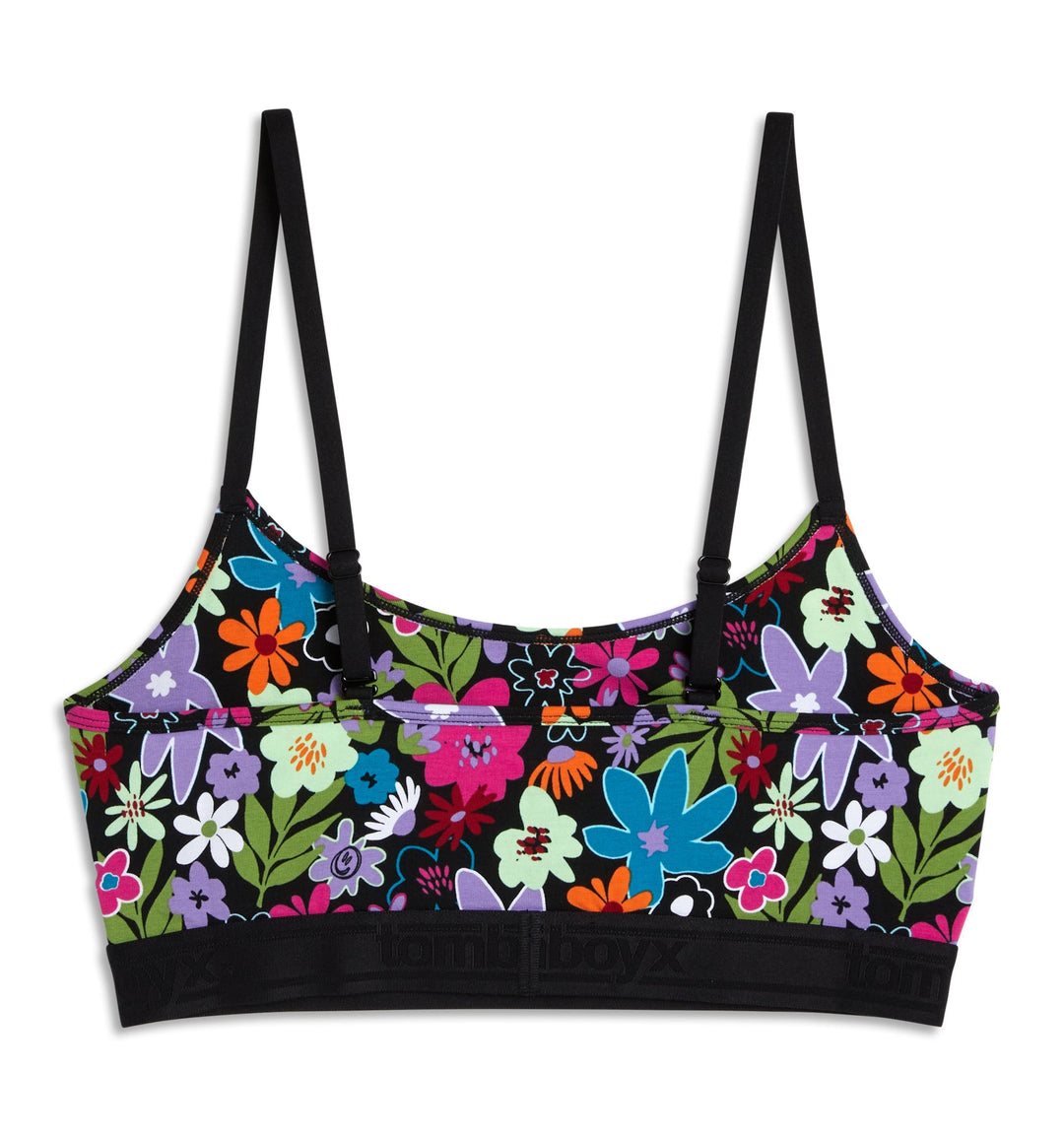 Low Cut Soft Bra - Groovy Garden
