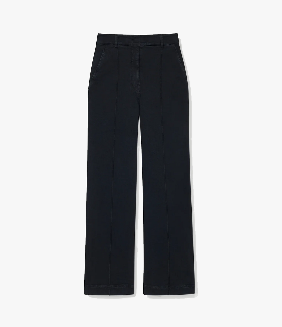 High Waisted Denim Trouser