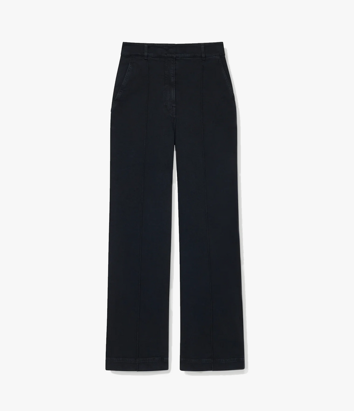 High Waisted Denim Trouser