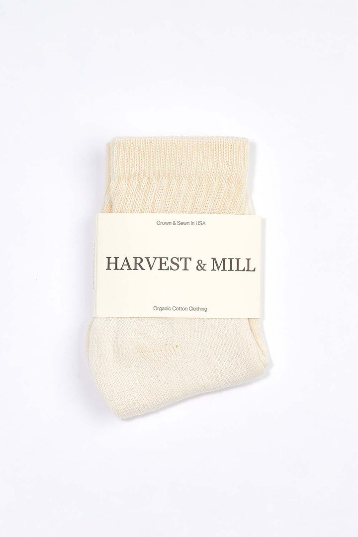 Men's Organic Cotton Socks Natural-White Ankle