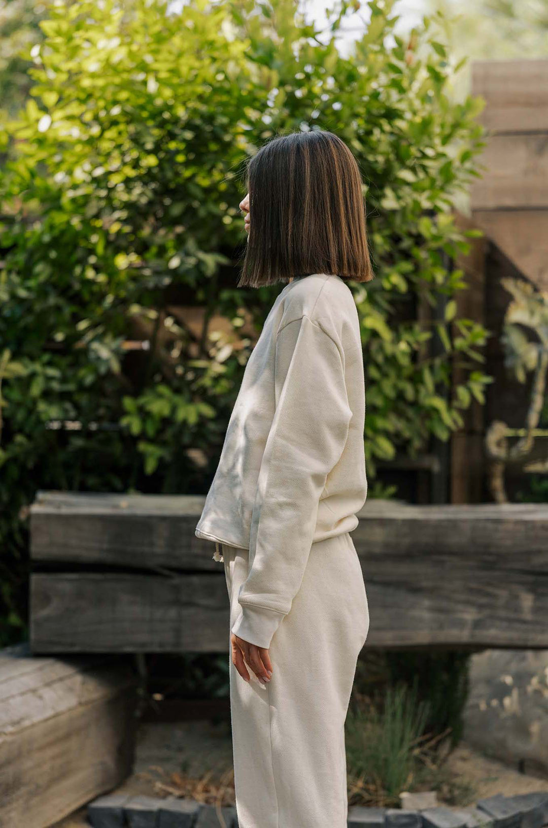 Women's Organic Heavyweight Crew Sweatshirt in Natural
