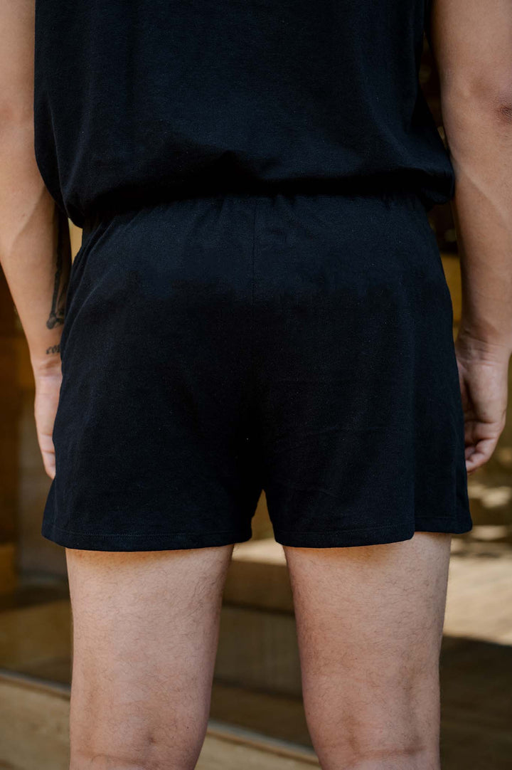 Men's Organic Cotton Boxers in Black