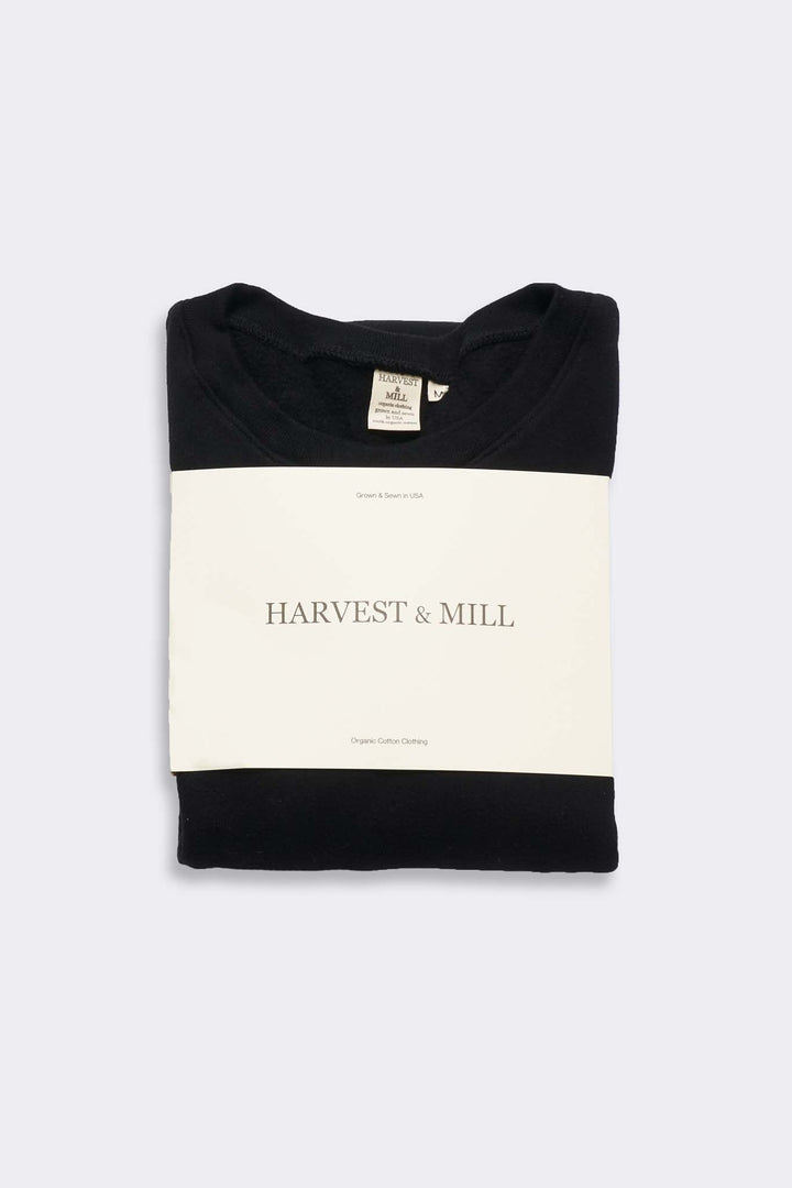 Men's Organic Heavyweight Crew Sweatshirt in Black