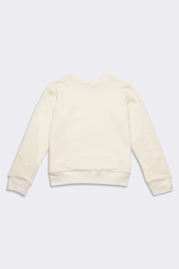 Women's Organic Heavyweight Crew Sweatshirt in Natural
