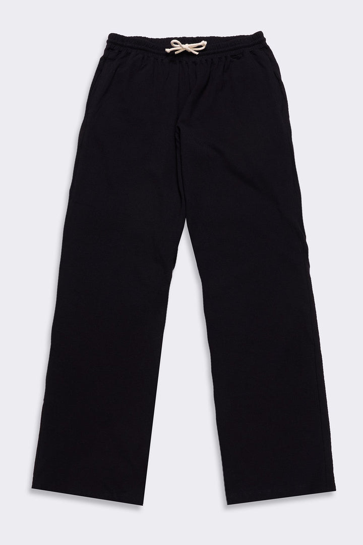 Men's Organic Straight Leg Lounge Pants in Black