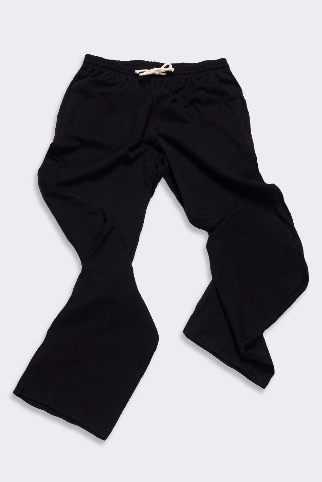 Men's Organic Straight Leg Lounge Pants in Black