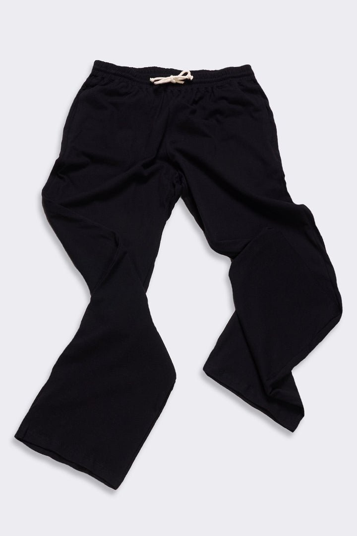 Women's Organic Straight Leg Lounge Pants in Black