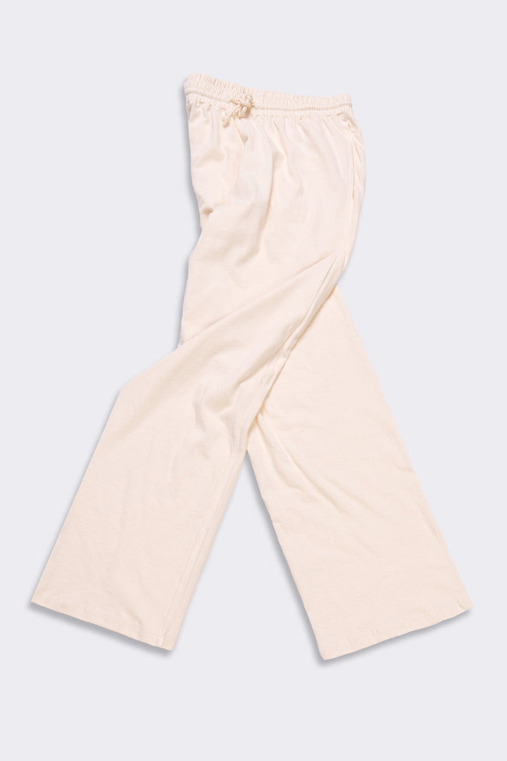 Women's Organic Straight Leg Lounge Pants in Natural