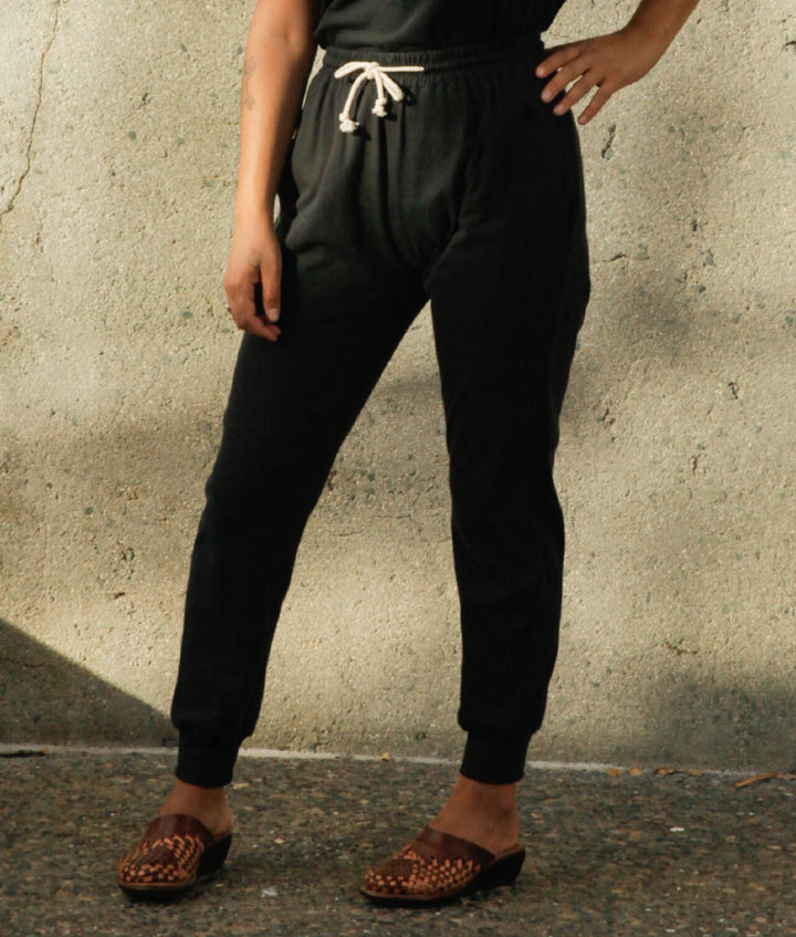 Women's Organic Jogger Pants in Black