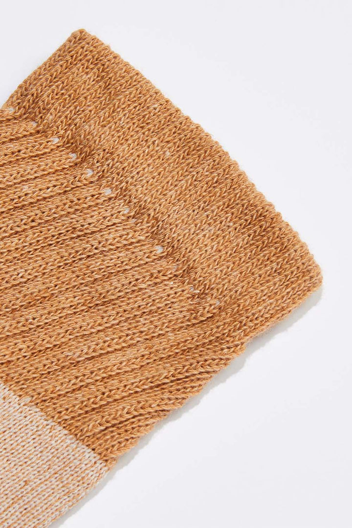 Men's Organic Cotton Socks Brown Ankle