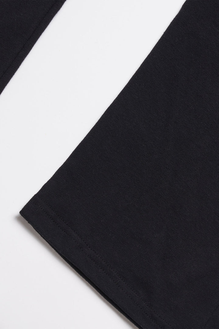 Men's Organic Drawstring Only Lounge Pants in Black