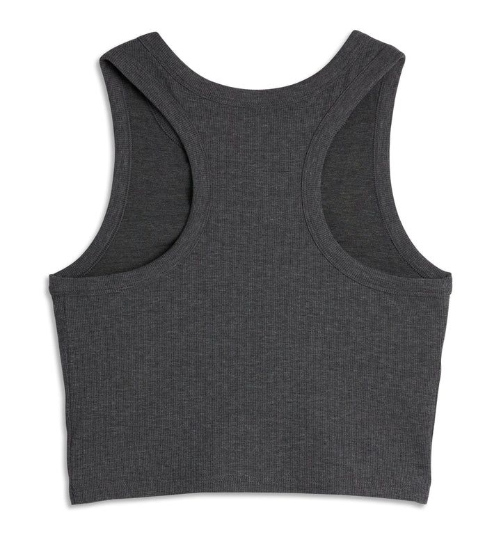 Bamboo Rib Bra Top - Heather Gray