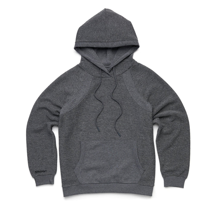 Inside Out French Terry Hoodie - Heather Grey