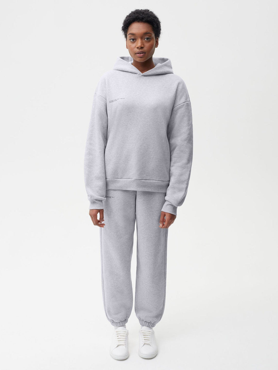 Womens 365 Heavyweight Hoodie—grey marl