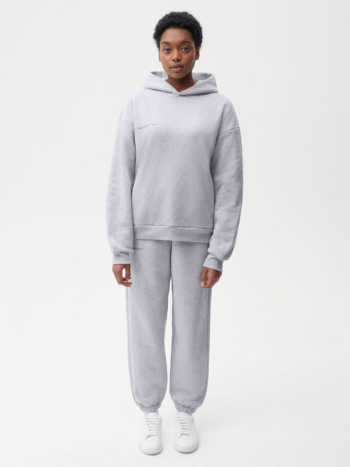 Womens 365 Heavyweight Hoodie—grey marl