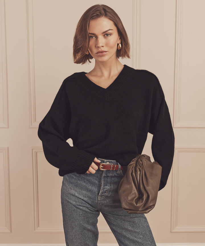 Super Luxe Cashmere V-Neck Sweater