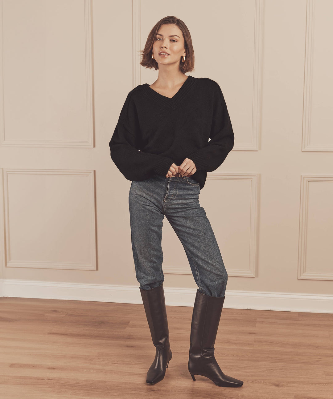 Super Luxe Cashmere V-Neck Sweater