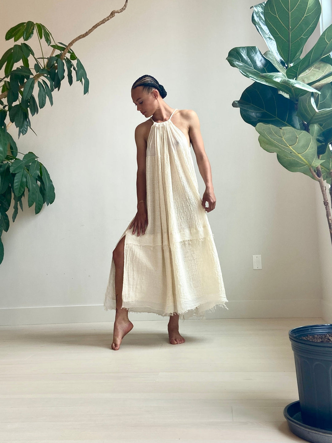 Genet Maxi halter dress