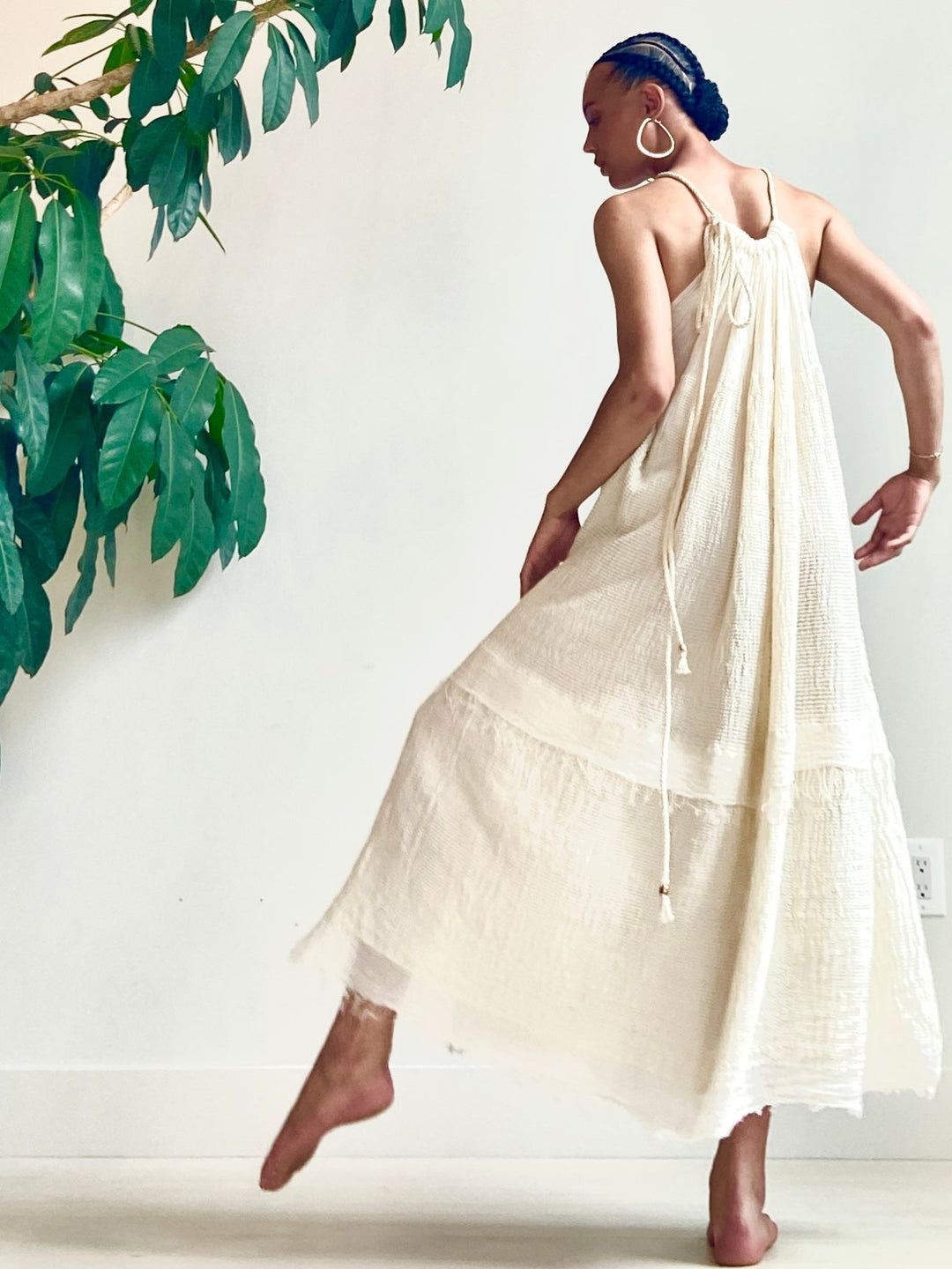 Genet Maxi halter dress