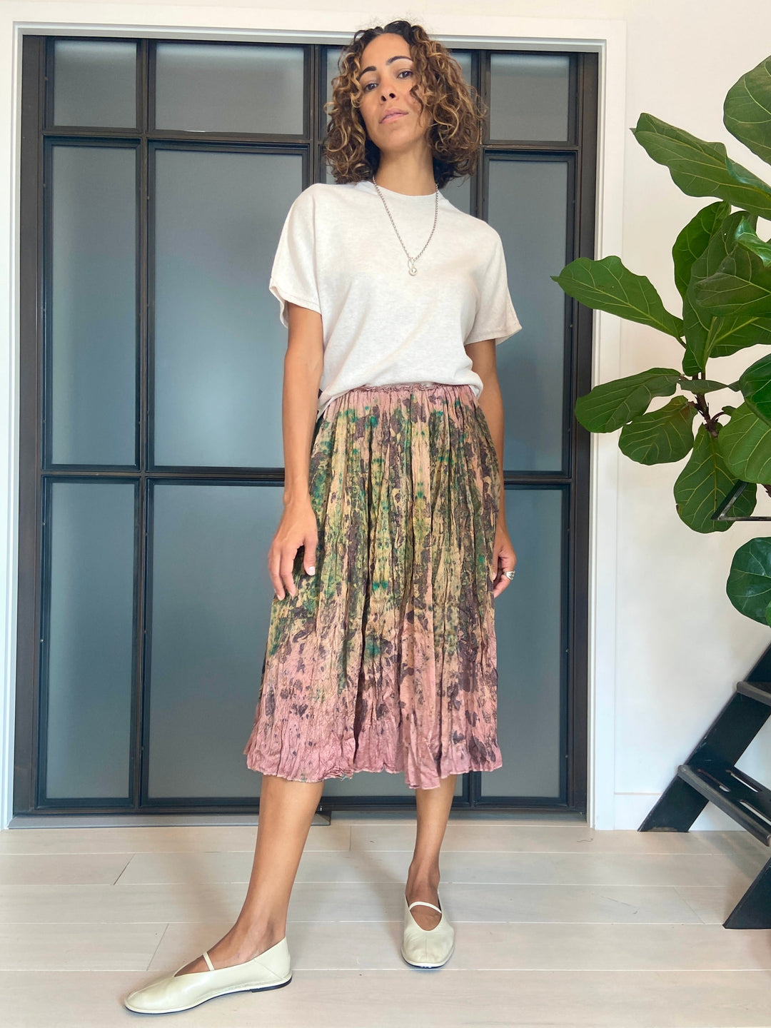 Mante Silk Skirt