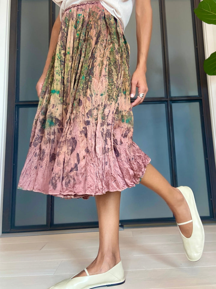 Mante Silk Skirt