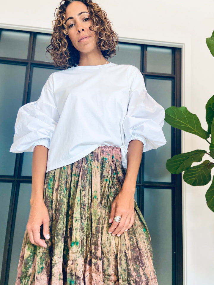 Mante Silk Skirt
