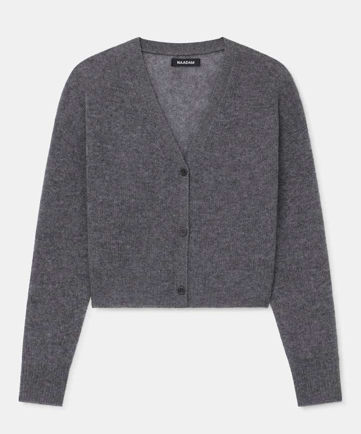 Featherweight Cashmere Cropped Cardigan