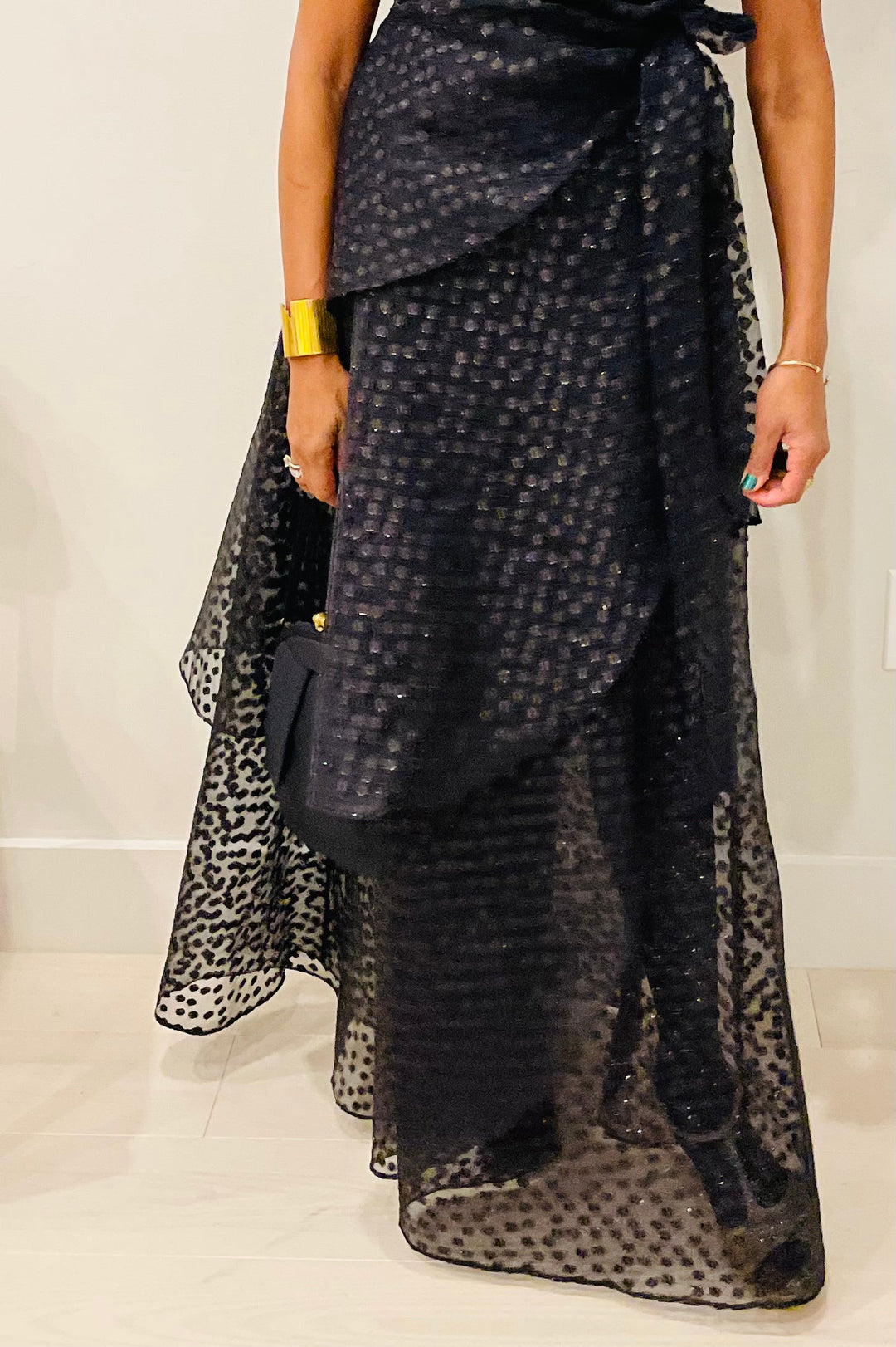 Hiwot, maxi wrap dress