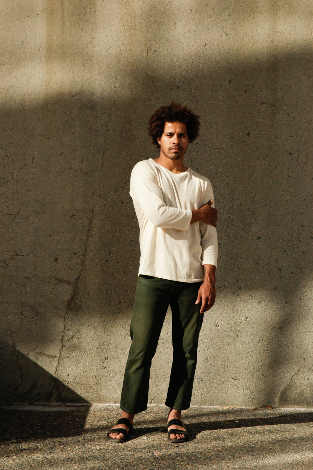 Men's Organic Raglan in Natural