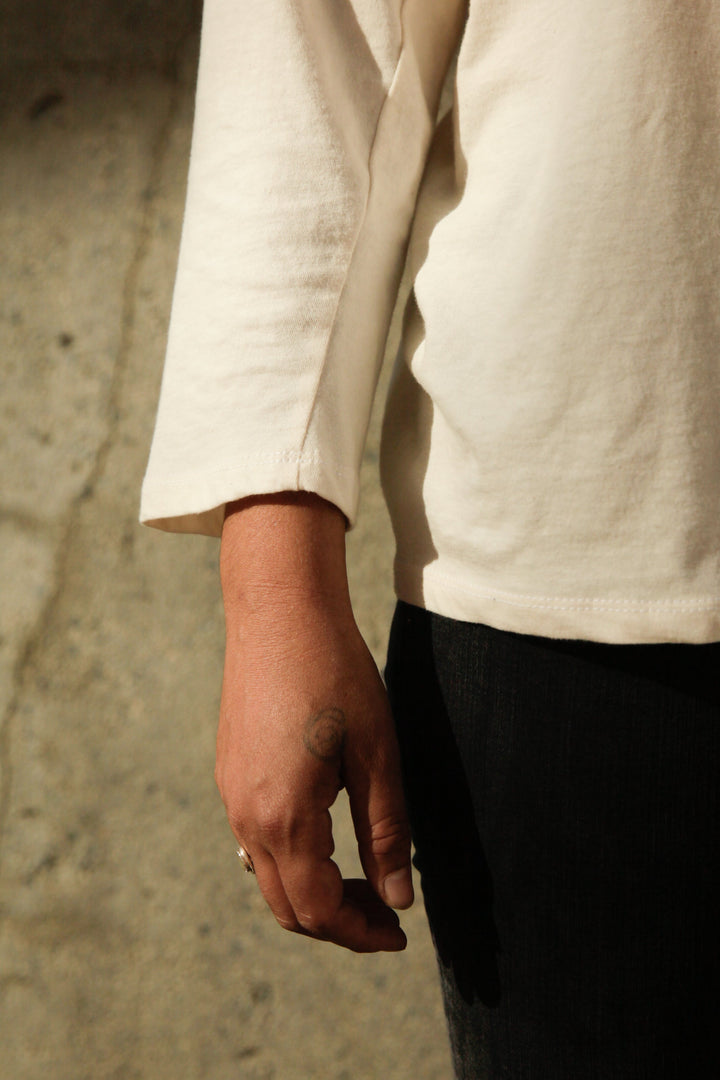 Women's Organic Raglan in Natural