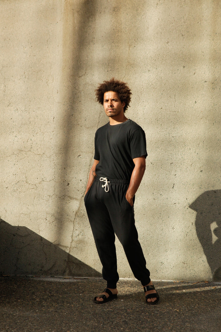 Men's Organic Jogger Pants in Black